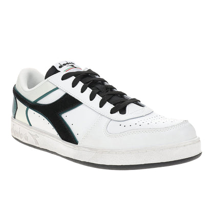 Magic Basket Low Icona Leather Lace Up Sneakers