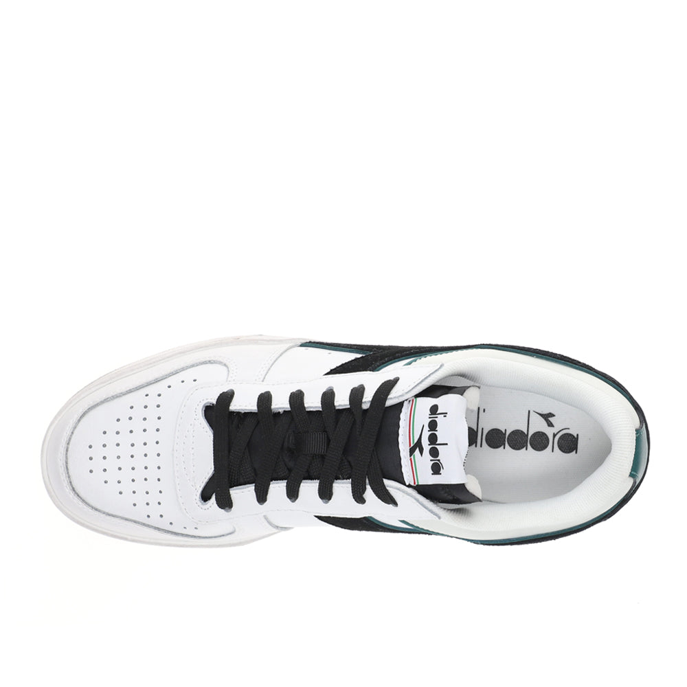 Magic Basket Low Icona Leather Lace Up Sneakers