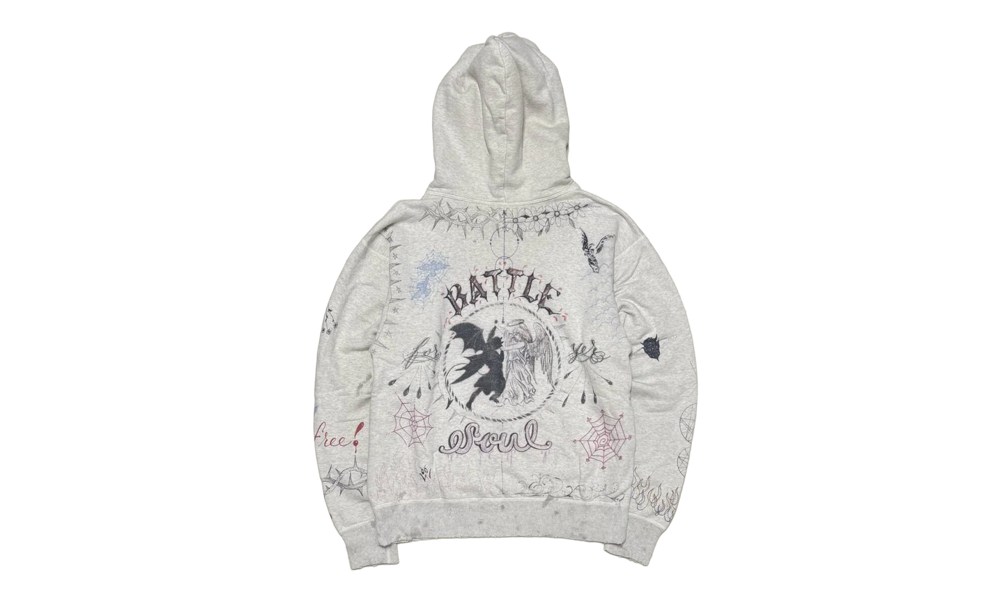 Graffiti Hoodie "Light Grey" SM A21 0000 056