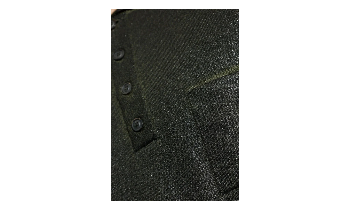 Coated Polo Sweater "Green" S50GL0075M13236696S