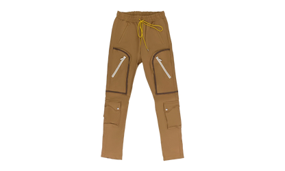 CANVAS CARGO PANTS "Brown" RHD-MBTM-0198