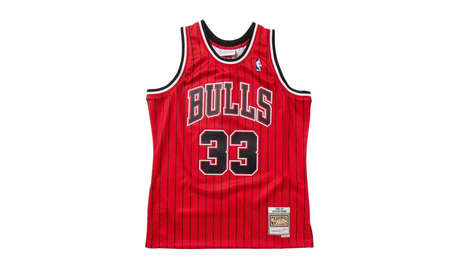 NBA Scottie Pippen Reload Swingman Jersey "1995 Chicago Bulls - Scarlet" SMJYAC19152 CBUSCAR95SPI