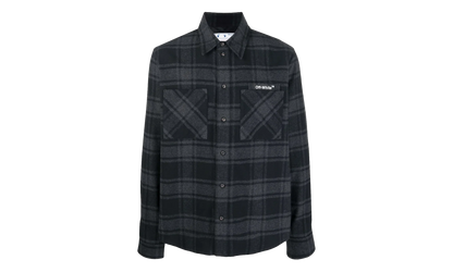 Outline ARR Flannel Shirt "Grey / White" OMGA133C99FAB0010701