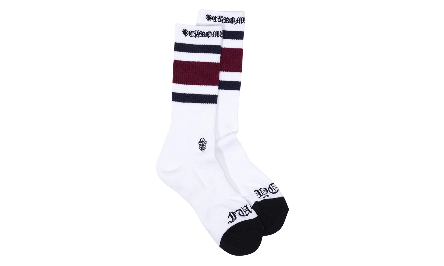 Fuck You Striped Sock "White / Purple" CHRM1022