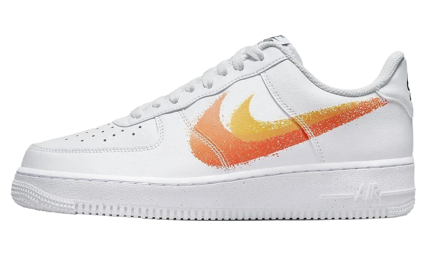 Air Force 1 Low '07 "Spray Paint Swoosh White Safety Orange" FJ4228 100