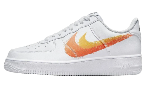 Air Force 1 Low '07 "Spray Paint Swoosh White Safety Orange" FJ4228 100