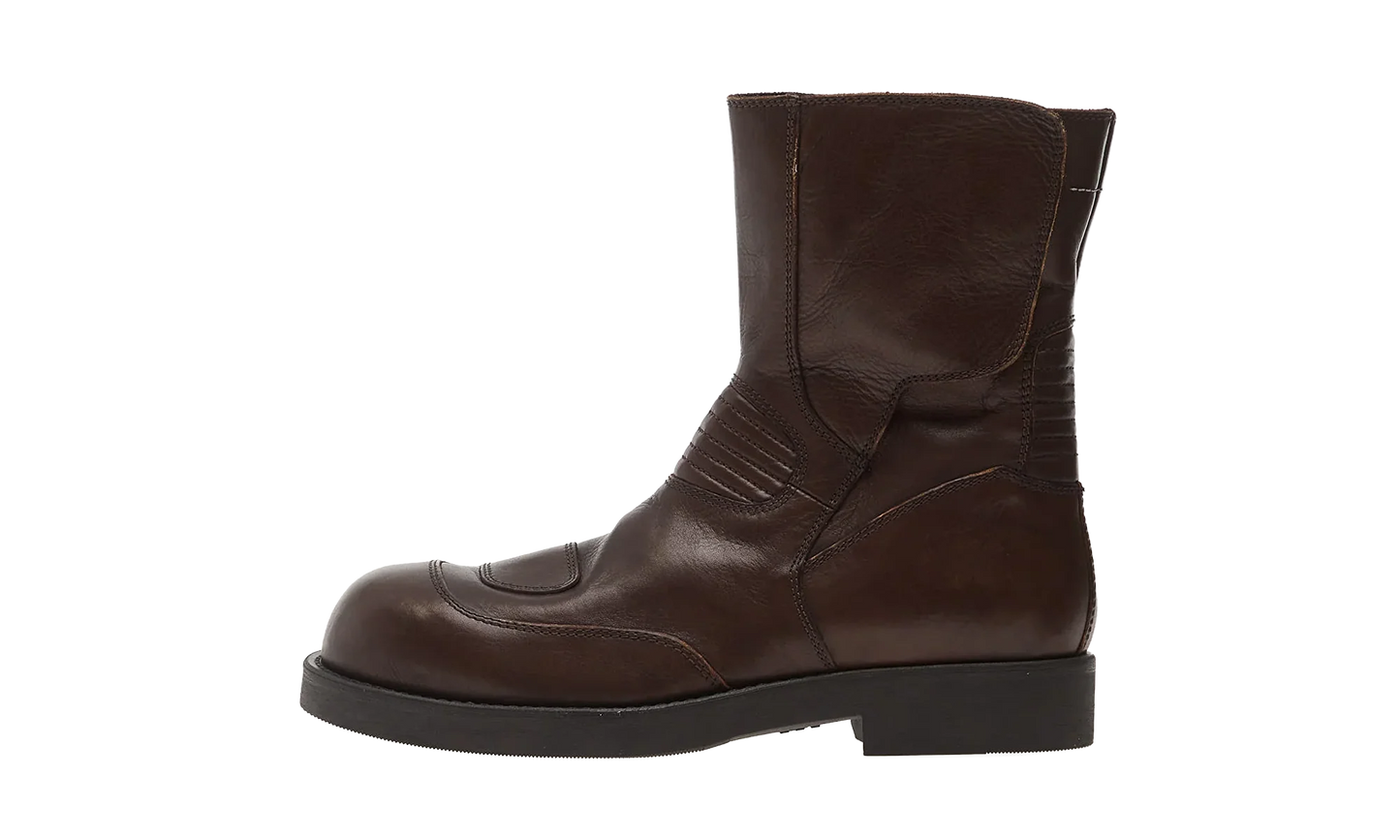 Low Leather Boot "Brown" SH3WU0015P7431T2187