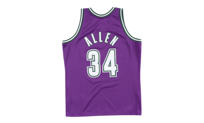 NBA Ray Allen Swingman Road Jersey "2000 Milwaukee Bucks - Purple" SMJYAC18014 MBUPURP00RAL