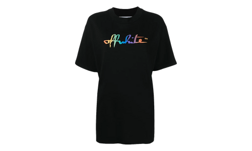 Rainbow Tomboy T-Shirt WMNS "Black / Multi" OWAA072R21JER0011084