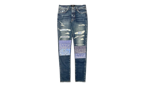 Vintage Bandana Art Patch Jeans "Deep Classic Indigo" PS22MDS140 403