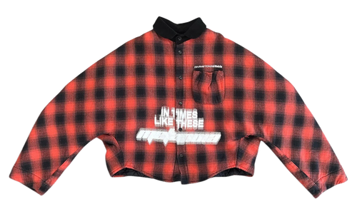 In Times Like These Abraxas Shirt "Red Plaid" ITLA SI60 RED