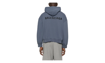 Back Zip Up Hoodie Regular Fit "Faded Dark Blue / Black" 803264 TTVG1 3364