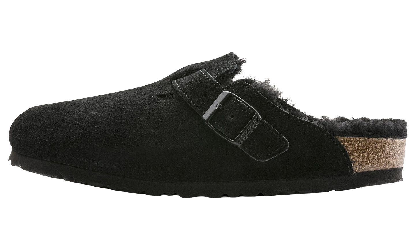 Boston Shearling Suede Narrow "Black" 0259883