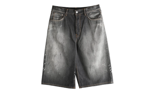 Loose Fit Denim Shorts "Black" FN MN SHOR000263 BLACK