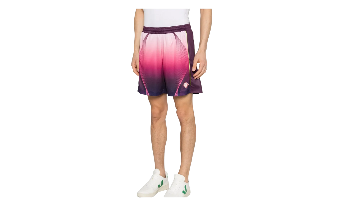 Gradient Football Shorts "Aubergine" MSS26JTR25301
