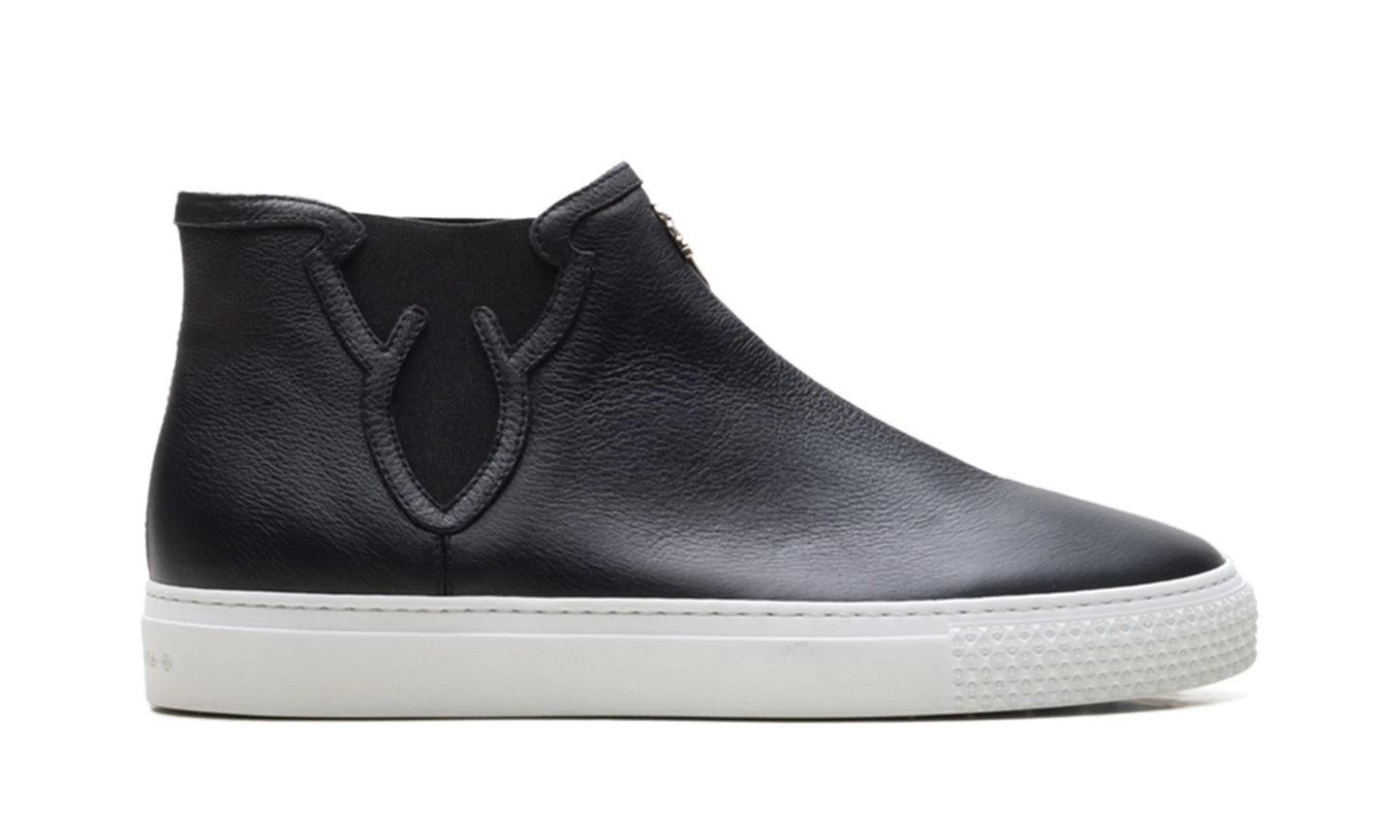 Leather High Top Trainers "Black" CHRM1173