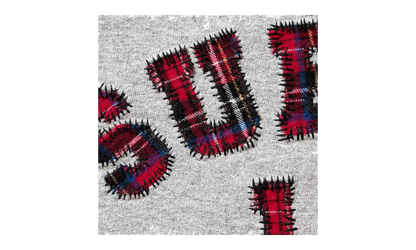 Plaid Arc Crewneck "SS26 - heather grey" SU27410