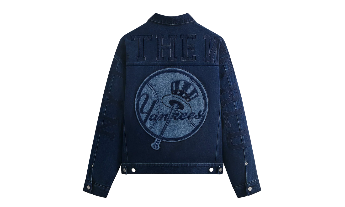 New York Yankees Jay Indigo Denim Jacket "Mid Indigo" khm011101 452