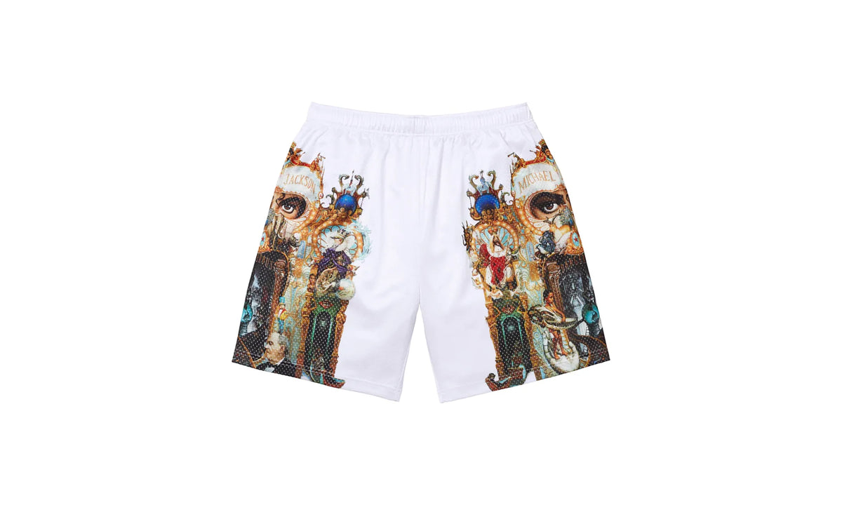 Michael Jackson® Dangerous Mesh Short "FW25 - White" SU26850