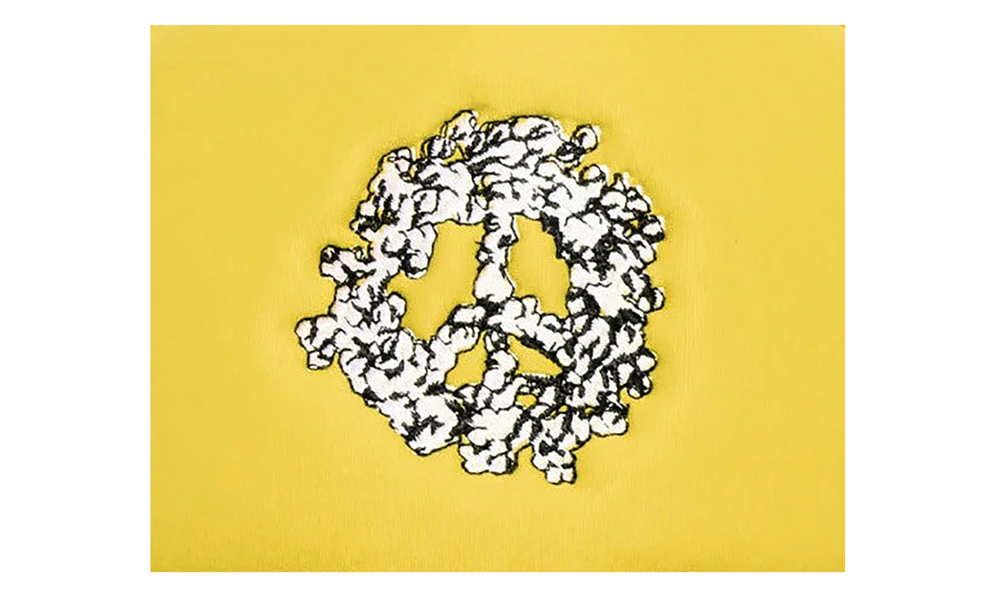 Cotton Peace Wreath Trucker Hat "Yellow" DT548