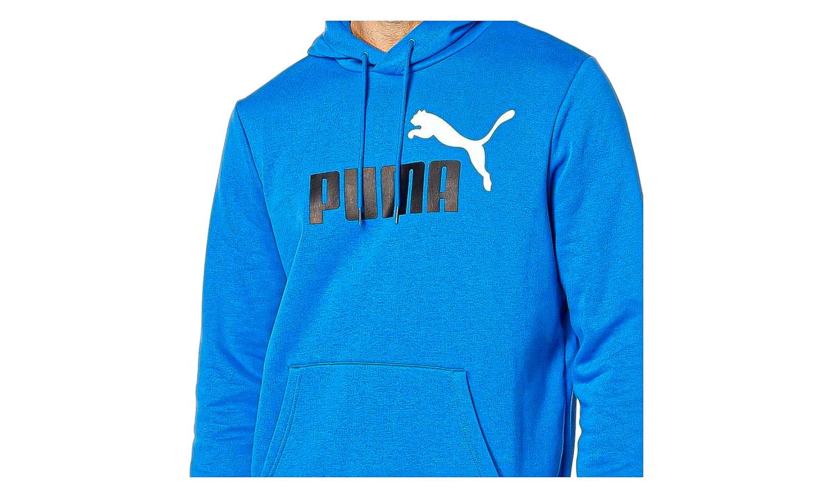 Essential+ Big Logo Fleece Hoodie "Nebulas Blue" 846849 75