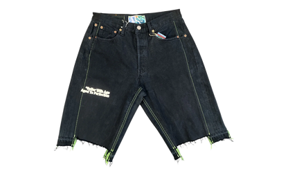 Monroe Triple-Wide Denim Shorts "Black" BWA100