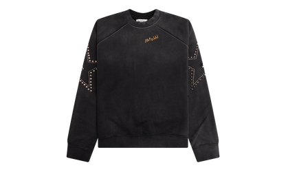 Star Studded Oversized Crewneck "Black" SAT003