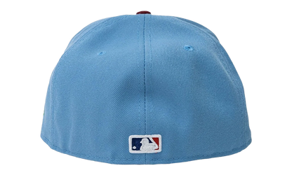 59FIFTY MLB NY YANKEES FITTED HAT "ERIC EMANUEL - Sky Blue/ Wine" EE424