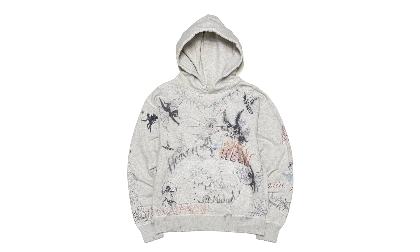 Graffiti Hoodie "Light Grey" SM A21 0000 056