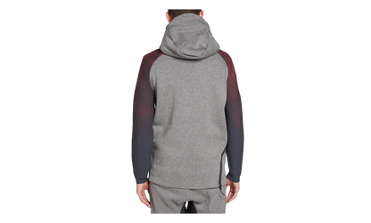 Tech Fleece Long Funnel Zip Hoodie "Carbon Heather / Black" 805655 063