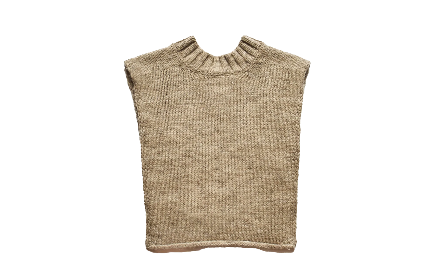 Maison Margiela Sleeveless Sweater Vest Beige "Beige" SI0TH0001S17802119M