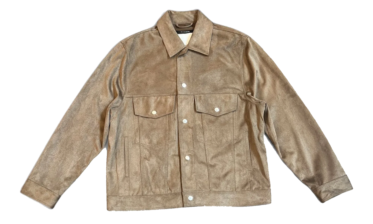 Worker Jacket "Twill Suede Knit - Brown" 261 MJK052 SKNTBRN
