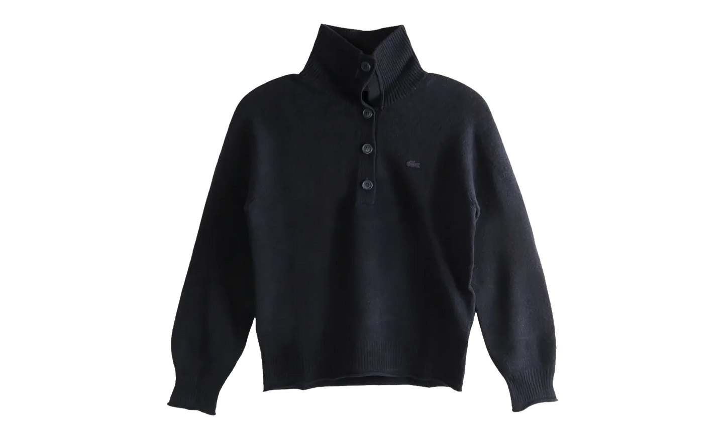 Carded Wool High Neck Sweater WMNS "Navy Blue" AF4010 166