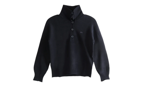 Carded Wool High Neck Sweater WMNS "Navy Blue" AF4010 166