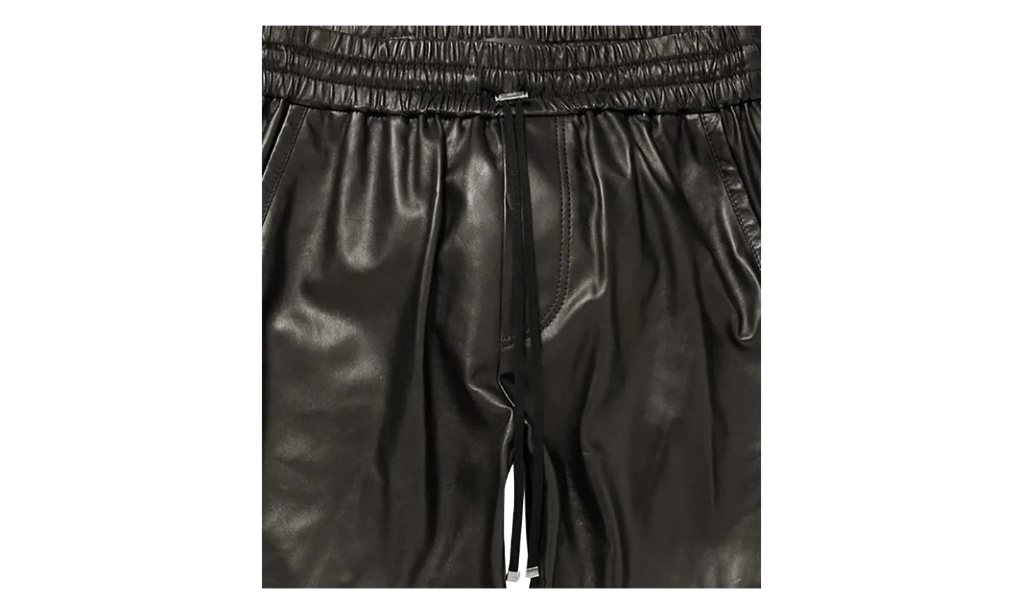 Leather Jogger Pants "Black" ALJPB
