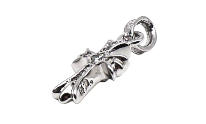 Diamonds Babyfat Cross Charm "18K White Gold" CHRM0813