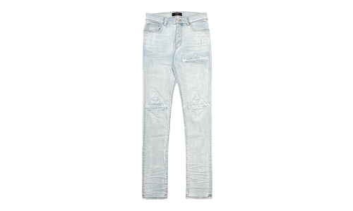 MX1 Bandana Jacquard Patch Jeans "Vintage Black" AMDNSY1044