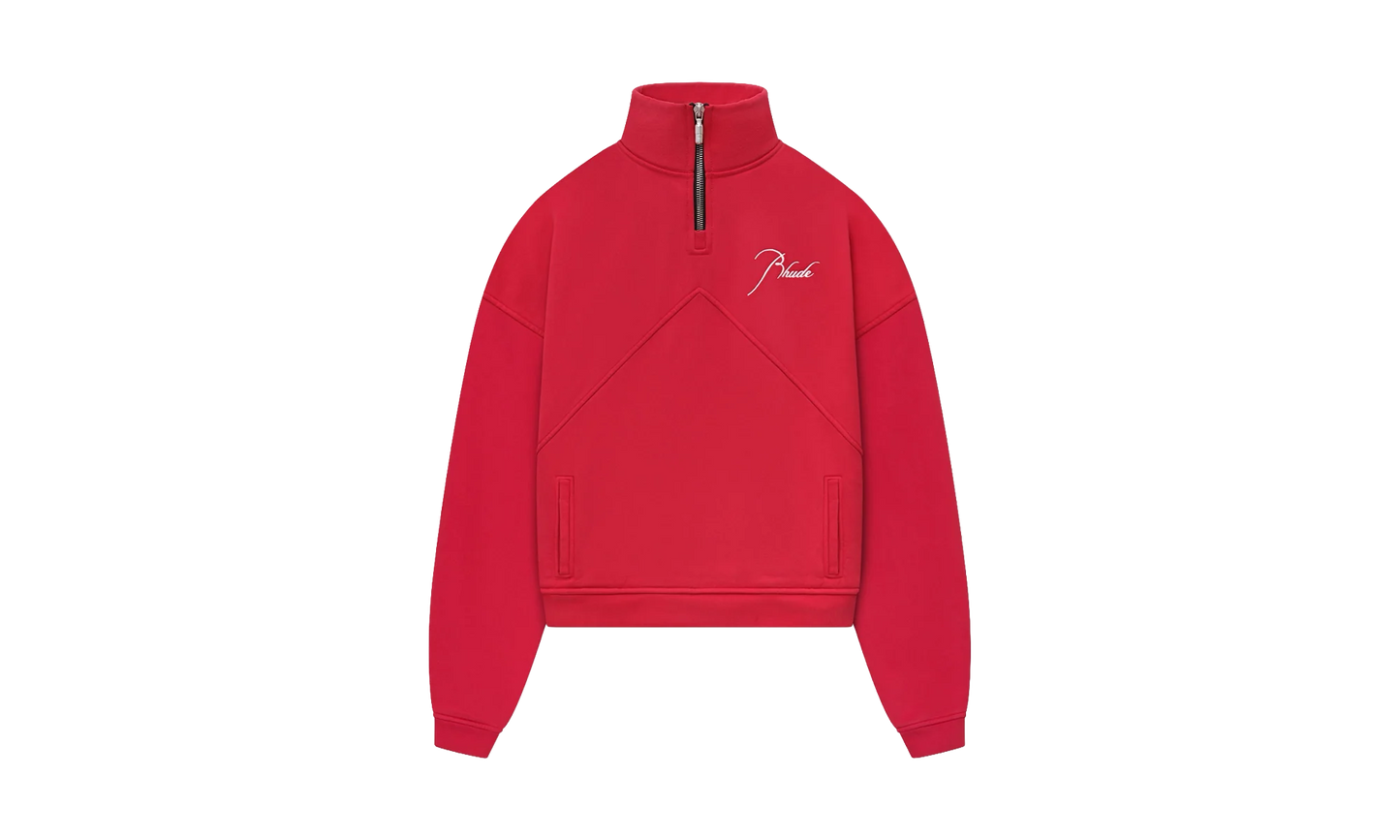 Quarter Zip Sweater "Red" RHSS24TT13167278