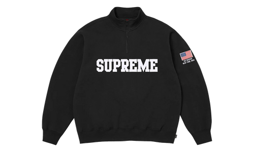 Shop Flag Half Zip Pullover "SS26 - Black - New York" SU27017