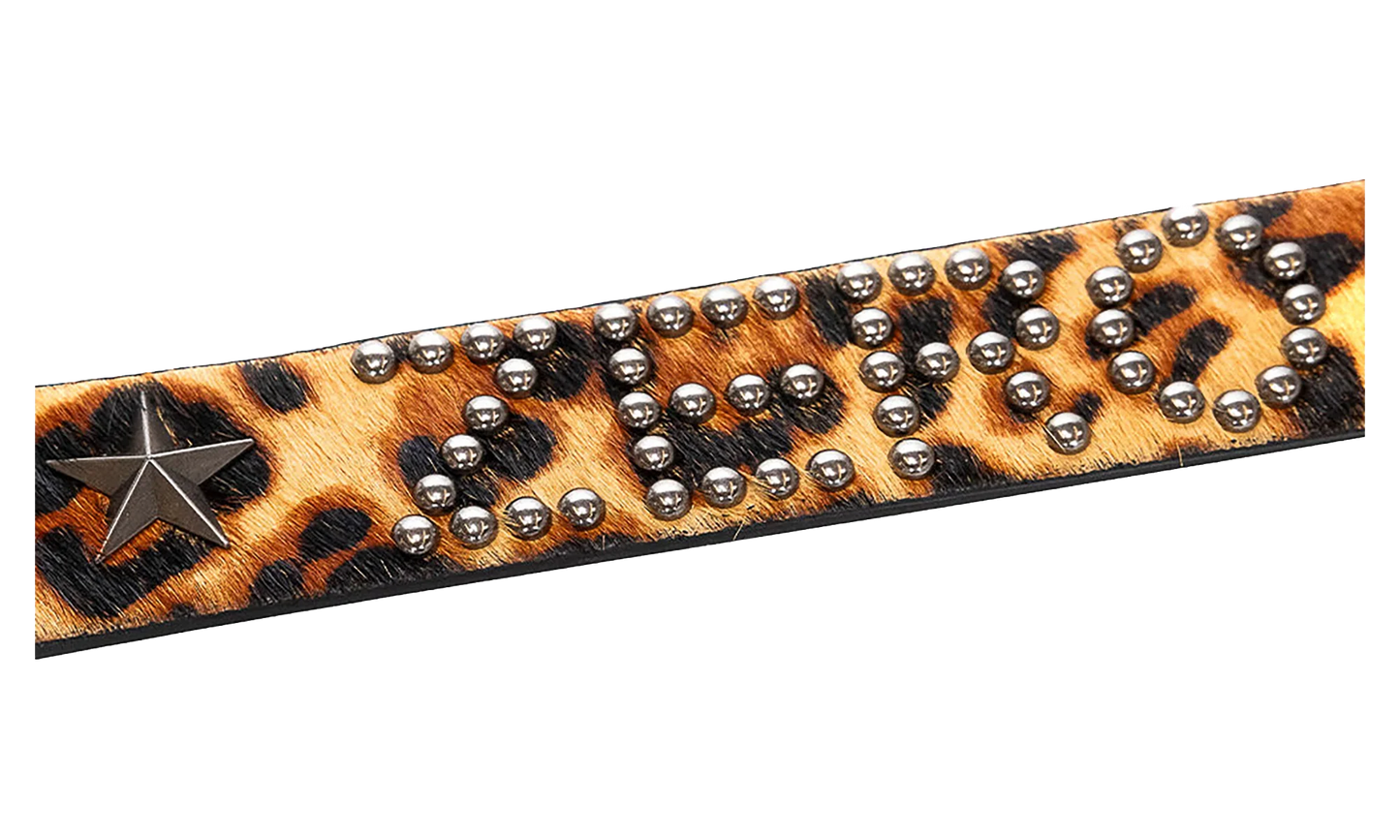 Leopard Studded Belt "Zero - Leopard" P26SPZ018 LPD