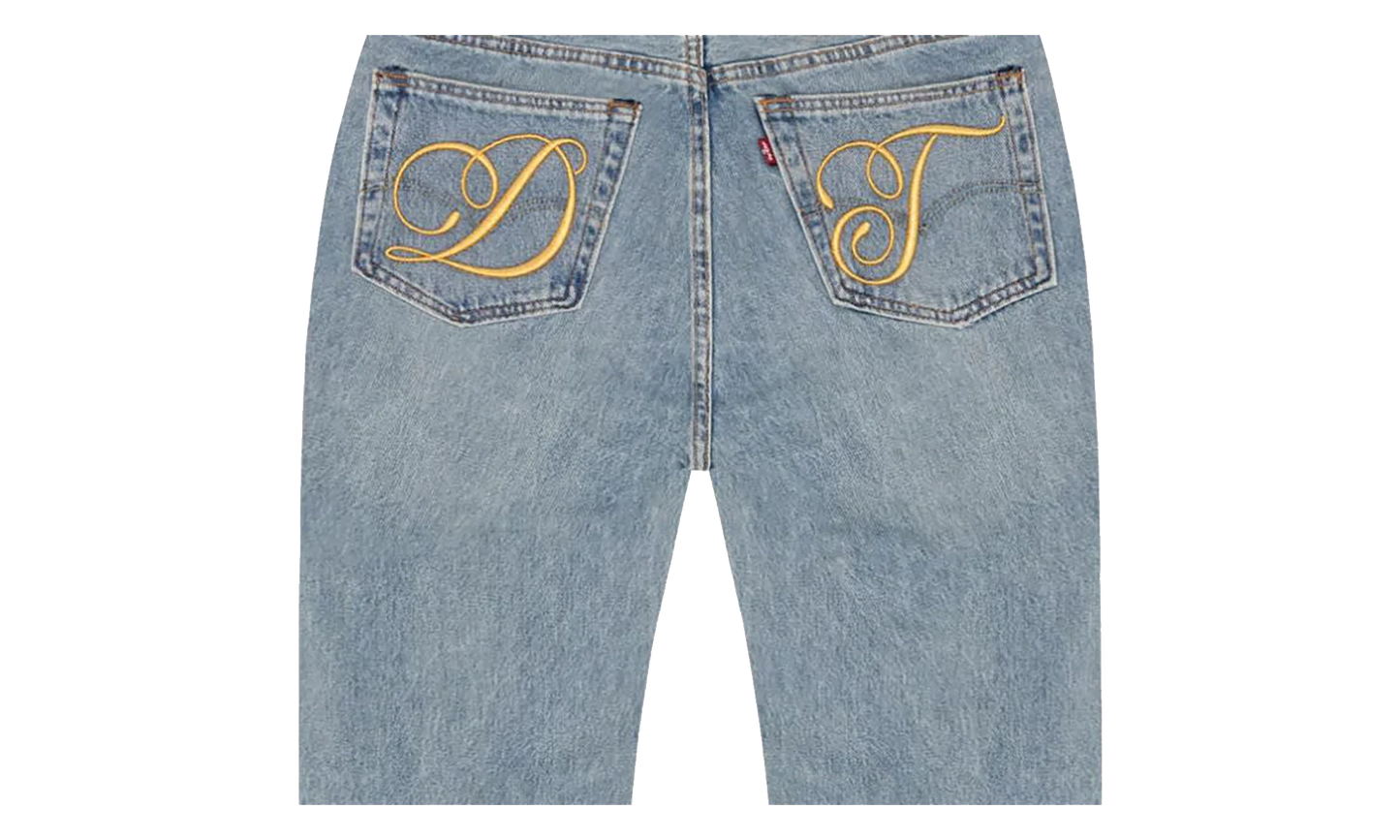 DT Metallic Gold Script 501 "Light Wash" DT397