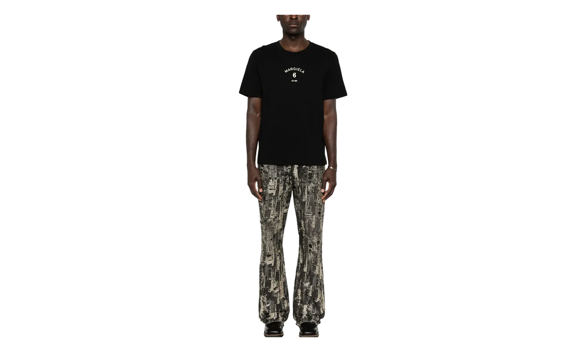 Margiela 6 Printed T-Shirt "Black" SH2GC0038 M20048 900