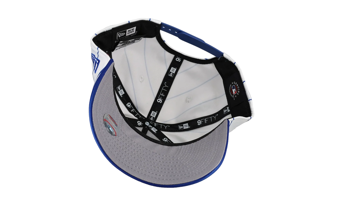 9FIFTY New York Mets Pinwheel A Frame Snapback Hat "White / Royal Blue" NE210