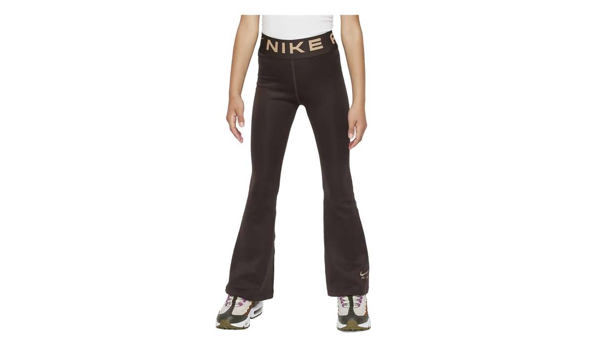 Air Essential Girls' High-Waisted Flared Leggings GS "Baroque Brown / Hemp" FD2963 237