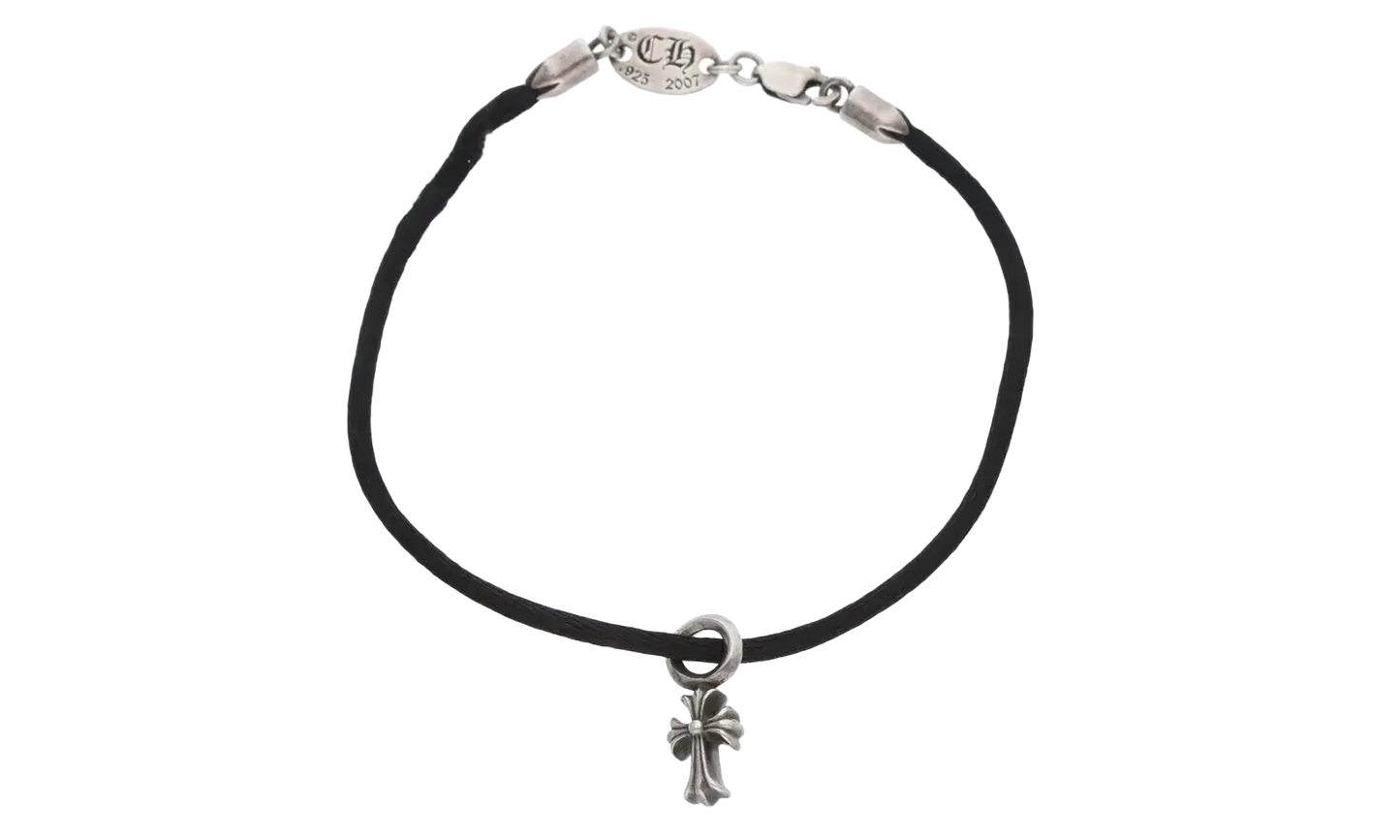 KZ Casette CH Cross Silk Bracelet "Black" CHRM0778