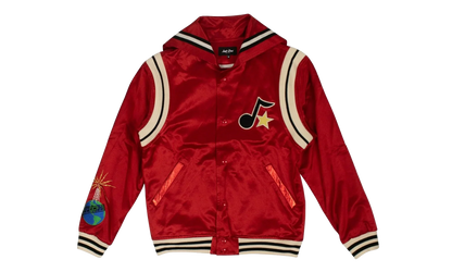 Satin Logo Cape Varsity Jacket "Red" 4925 100000308SLCV RED