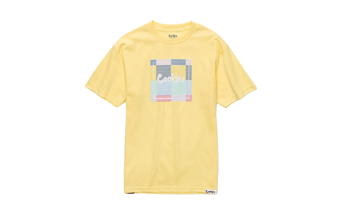 South Hampton Seersucker Patchwork Logo Tee Shirt "Yellow" 1542T3860 BAN