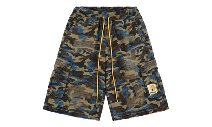 Camo Cargo Shorts "Blue" DSM S26 003