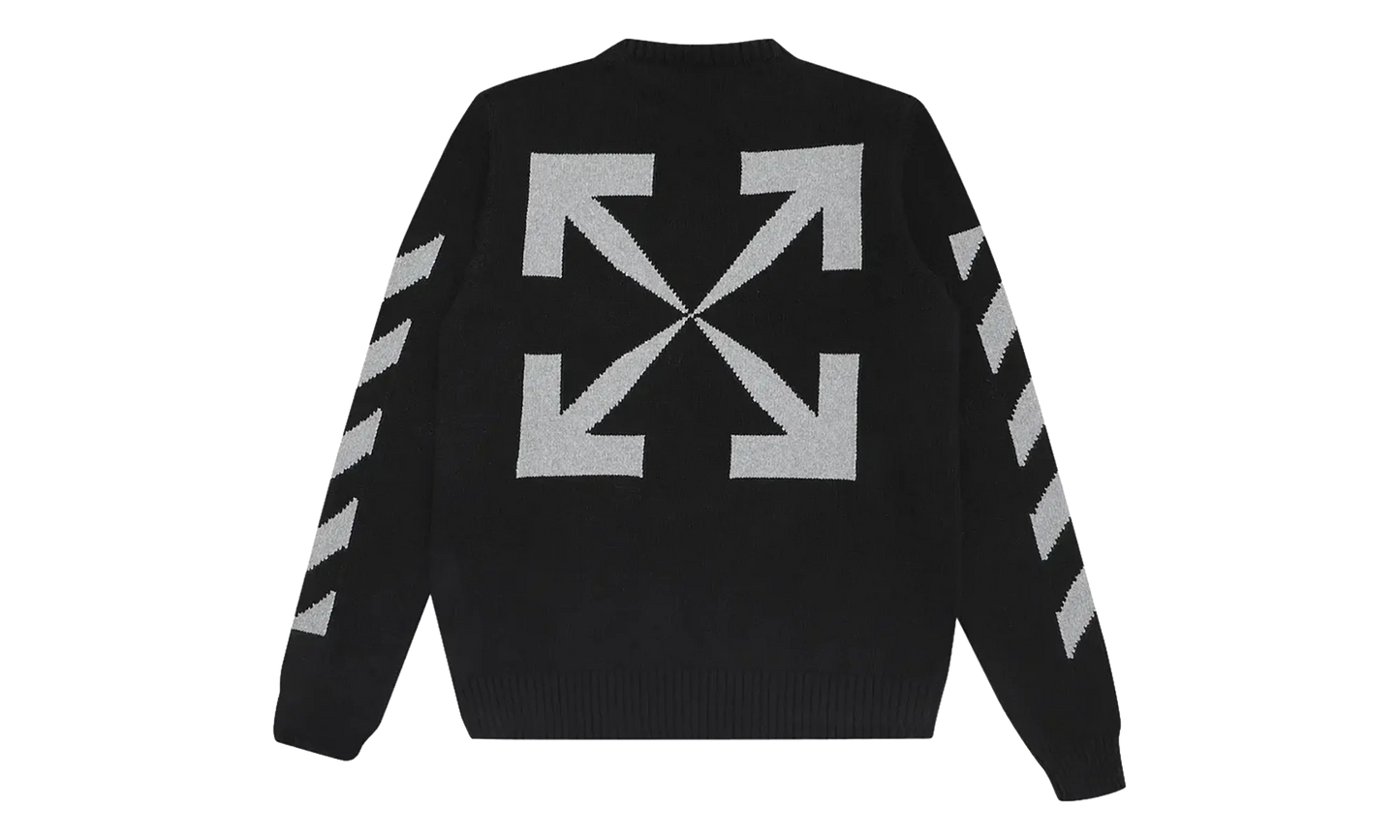 Arrow Knit Crewneck "Black" OMHE023R21KNI0011041