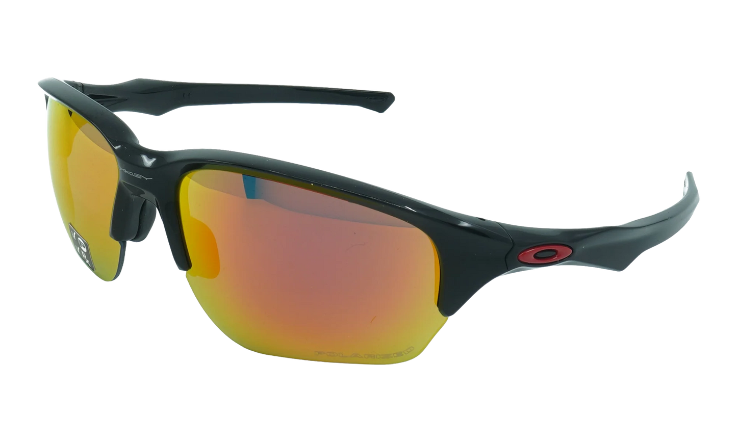 Flak Beta Polarized Sunglasses "Polished Black / Ruby Iridium Polarized" OO9363 14